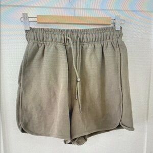 Women's Athletic Shorts in Olive Green